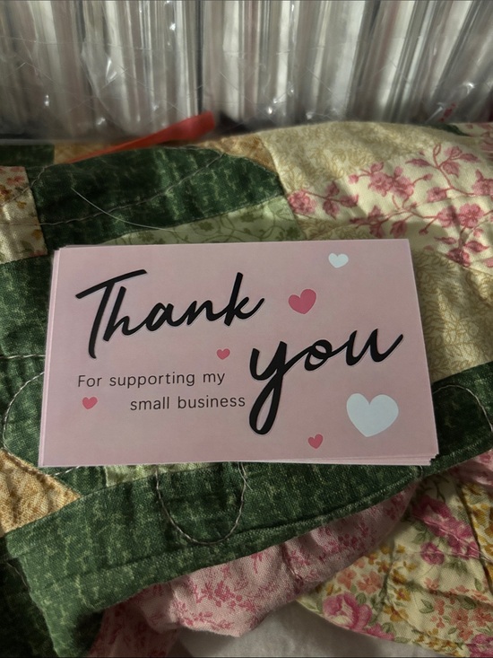 Other - 40 Pink Thank You Cards - Small Business Support Cards